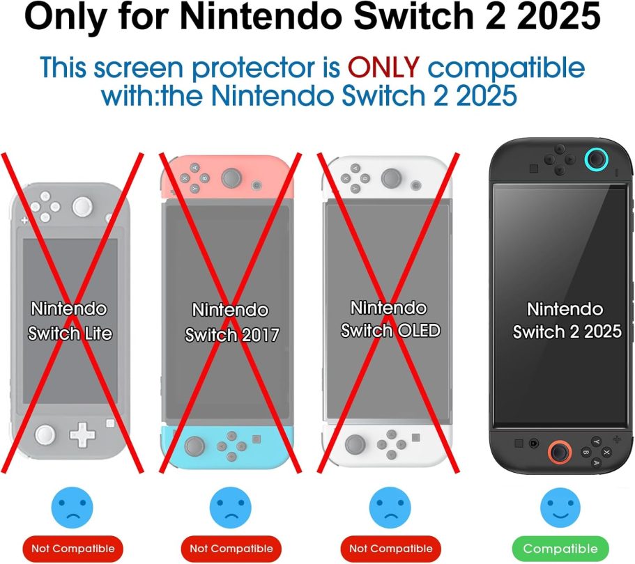 amFilm Auto-Alignment OneTouch for Nintendo Switch 2 Matte Finish Screen Protector 2025, Tempered Glass, 30 Seconds Installation, Bubble Free, Anti Glare, Touch Sensitive, Anti Fingerprint [2 Pack] - Image 6