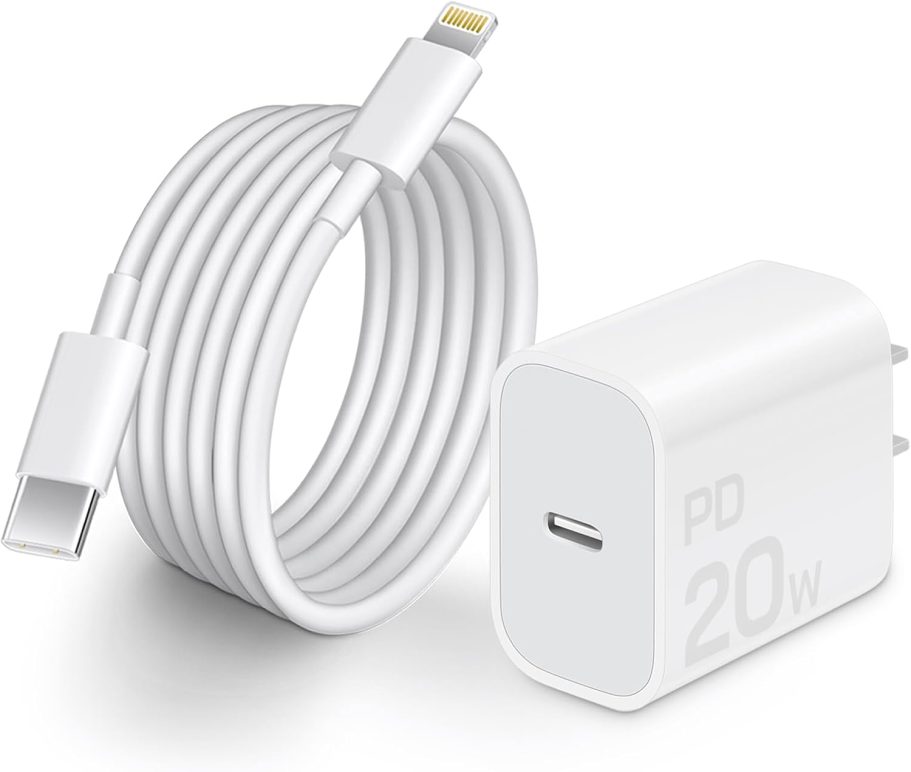 Fast Charger i Phone, 20W USB C Block with 6Ft Cable Compatible with IP 14/14 Pro/14 Plus/14 Pro Max/13/13 Mini/13 Pro/13 Pro Max/12/11/X & More - Image 4