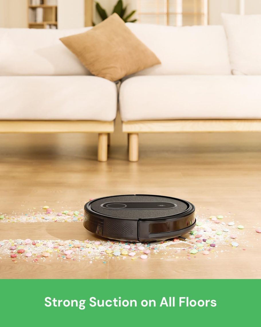 Robot Vacuum,2 in 1 Mopping and Vacuuming, App/Voice/Remote Control,Self-Charging Robotic Vacuum Cleaner,Good for Hard Floor, Low-Pile Carpet, Pet Hair (Small) - Image 3