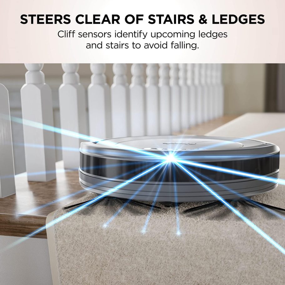 Shark AV753 ION Robotic Vacuum, Wi-Fi Connected, 120min Runtime, Compatible with Alexa, Multi-Surface Cleaning, Gray (Renewed) - Image 6